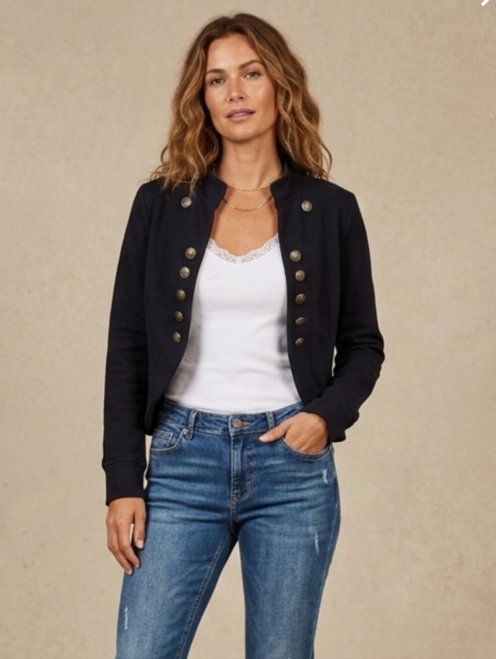 INC International Concepts Cropped Military Jacket Size Medium
